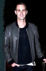 MIRANDA KERR and Evan Spiegel Night Out in Beverly Hills 01/07/2016