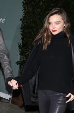 MIRANDA KERR and Evan Spiegel Night Out in Beverly Hills 01/07/2016