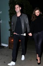 MIRANDA KERR and Evan Spiegel Night Out in Beverly Hills 01/07/2016