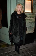 MYANNA BURING at a Private Dinner of Creme De La Mer in London 01/21/2016