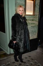 MYANNA BURING at a Private Dinner of Creme De La Mer in London 01/21/2016
