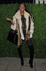 NAOMI HEDMAN at The Colony Club in London 01/26/2016
