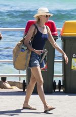 NAOMI WATTS in Swimsuit at Bondi Beach in Sydney 01/01/2016