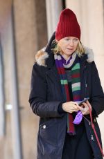 NAOMI WATTS Walks Her Dog Out in New York 01/21/2016