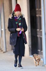 NAOMI WATTS Walks Her Dog Out in New York 01/21/2016