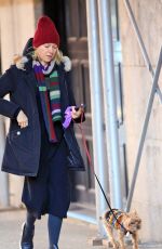 NAOMI WATTS Walks Her Dog Out in New York 01/21/2016