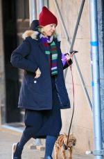 NAOMI WATTS Walks Her Dog Out in New York 01/21/2016