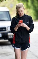 NATALIE DORMER in Shorts Out for Walk in Hollywood 01/11/2016