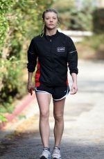 NATALIE DORMER in Shorts Out for Walk in Hollywood 01/11/2016