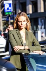 NATASHA POLY on the Set of a Photoshoot in Paris 01/26/2016