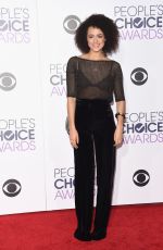 NATHALIE EMMANUEL at 2016 People’s Choice Awards in Los Angeles 01/06/2016