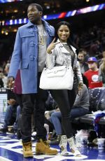 NICKI MINAJ at Portland Trail Blazers vs. Philadelphia 76ers Game in Philadephia 01/16/2016