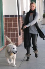 NICOLETTE SHERIDAN Out with Her Dog in Beverly Hills 01/07/2016