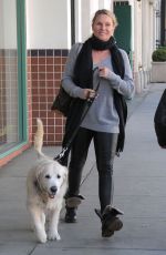 NICOLETTE SHERIDAN Out with Her Dog in Beverly Hills 01/07/2016