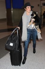 NIKKI REED at LAX Airport in Los Angeles 01/14/2016