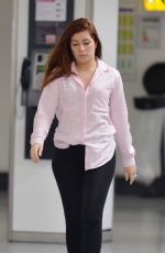 NIKKI SANDERSON at Heathrow Airport in London 010/3/2016