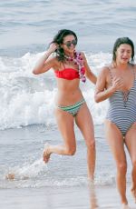 NINA DOBREV and JESSICA SZOHR in Bikinis at a Beach in Miami 01/29/2016