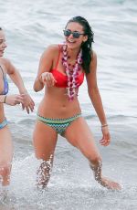 NINA DOBREV and JESSICA SZOHR in Bikinis at a Beach in Miami 01/29/2016