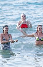 NINA DOBREV and JESSICA SZOHR in Bikinis at a Beach in Miami 01/29/2016