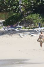 OLIVIA PALERMO Arrives at a Beach in St. Barts 01/01/2016