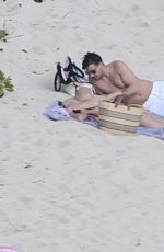 OLIVIA PALERMO Arrives at a Beach in St. Barts 01/01/2016