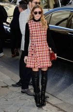 OLIVIA PALERMO at Christian Dior Fashion Show in Paris 01/25/2016