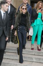OLIVIA PALERMO Leaves Elie Saab Spring/Summer 2016 Fashion Show in Paris 01/27/2016