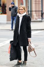 OLIVIA PALERMO Out and About in New York 01/14/2016