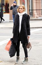 OLIVIA PALERMO Out and About in New York 01/14/2016