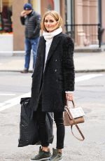 OLIVIA PALERMO Out and About in New York 01/14/2016