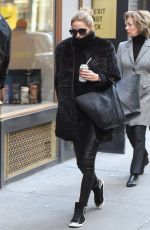OLIVIA PALERMO Out and About in New York 01/21/2016