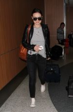 OLIVIA WILDE Arrives at LAX Airport in Los Angeles 01/27/2016