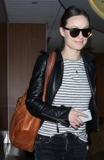 OLIVIA WILDE Arrives at LAX Airport in Los Angeles 01/27/2016