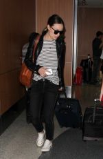 OLIVIA WILDE Arrives at LAX Airport in Los Angeles 01/27/2016