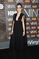 OLIVIA WILDE at Vinyl Premiere in New York 01/15/2016
