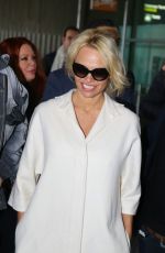 PAMELA ANDERSON Arrives at Roissy CDG Airport in Paris 01/19/2016