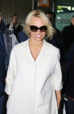 PAMELA ANDERSON Arrives at Roissy CDG Airport in Paris 01/19/2016