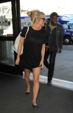 PAMELA ANDERSON at LAX Airport in Los Angeles 12/31/2015