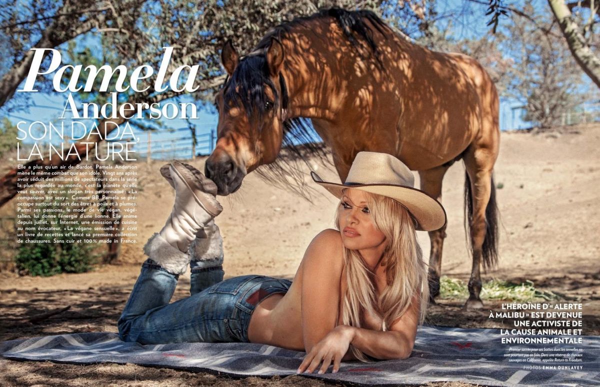 PAMELA ANDERSON in Paris Match Magazine, January 2016 Issue PAMELA ANDERSON in Paris Match Magazine, January 2016 Issue