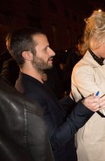 PAMELA ANDERSON Leaves Casa Di Delfo Restaurant in Paris 01/19/2016