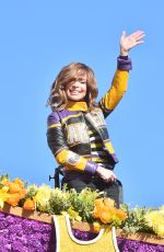 PAULA ABDUL at The Rose Parade in Pasadena 01/01/2016