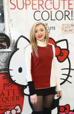 PEYTON LIST at Hello Kitty by Opi Collection Launch in New York 01/21/2016