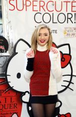 PEYTON LIST at Hello Kitty by Opi Collection Launch in New York 01/21/2016