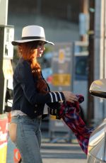 PHOEBE PRICE at a Gas Station in Studio City 01/03/2016