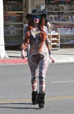 PHOEBE PRICE in Tights Out in Beverly Hills 01/28/2016