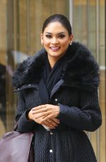 PIA ALONZO WURTZBACH Leaves SiriusXM Studios in New York 01/07/2016