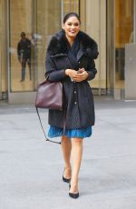 PIA ALONZO WURTZBACH Leaves SiriusXM Studios in New York 01/07/2016
