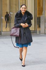 PIA ALONZO WURTZBACH Leaves SiriusXM Studios in New York 01/07/2016