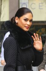PIA ALONZO WURTZBACH Leaves SiriusXM Studios in New York 01/07/2016