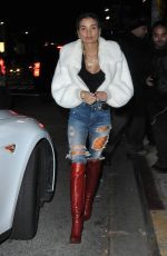 PIA MIA PEREZ in Ripped Jeans Leavs Nice Guy in West Hollywood 01/14/2016